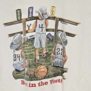 NBA Rockets Best In The West Tee Size Large Vintage